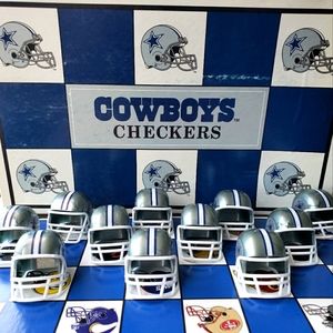 Dallas Cowboys vs.San Francisco 49ers Vintage NFL unisex adult checkers set.